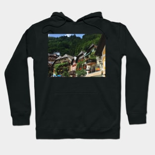 Mountain Houses in Hallstatt Austria Hoodie